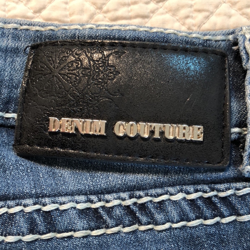 Denim Couture Smith denim stretch bling jeans, sz7 - Picture 6 of 14